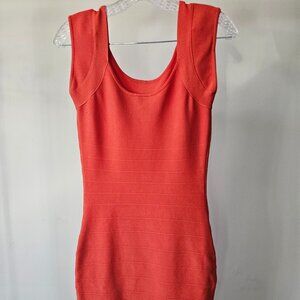 Guess by Marciano Burnt Orange Bandage dress w/Straps